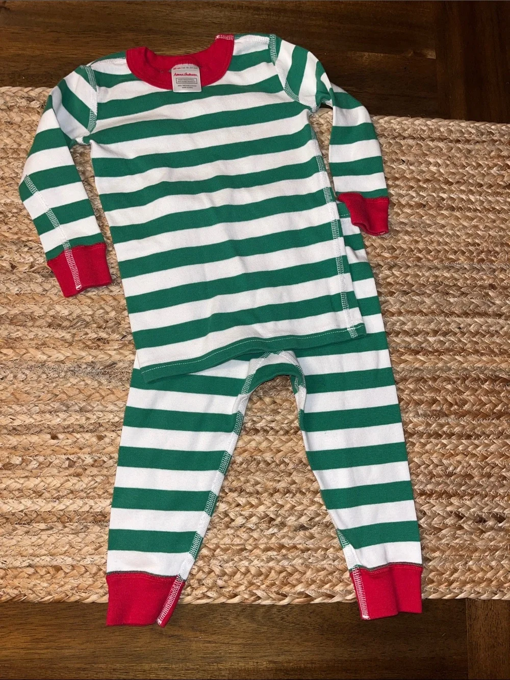 Hanna Andersson pajama set 18-24m Christmas  long sleeve